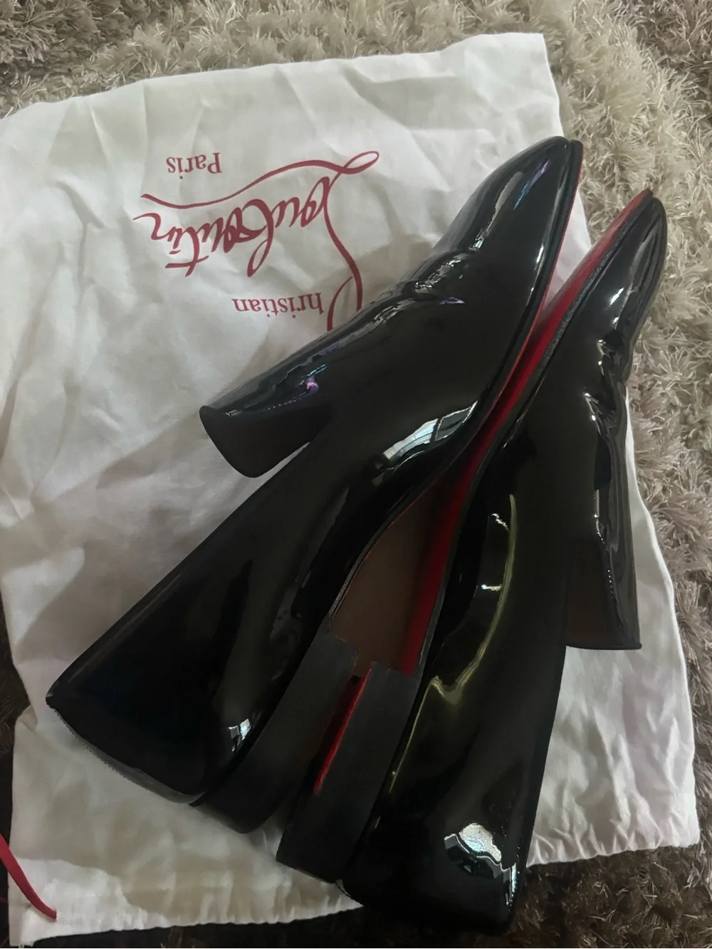 Christian Louboutin men’s loafers Dandelion flat sz 43.5/10.5 pre owned worn onc